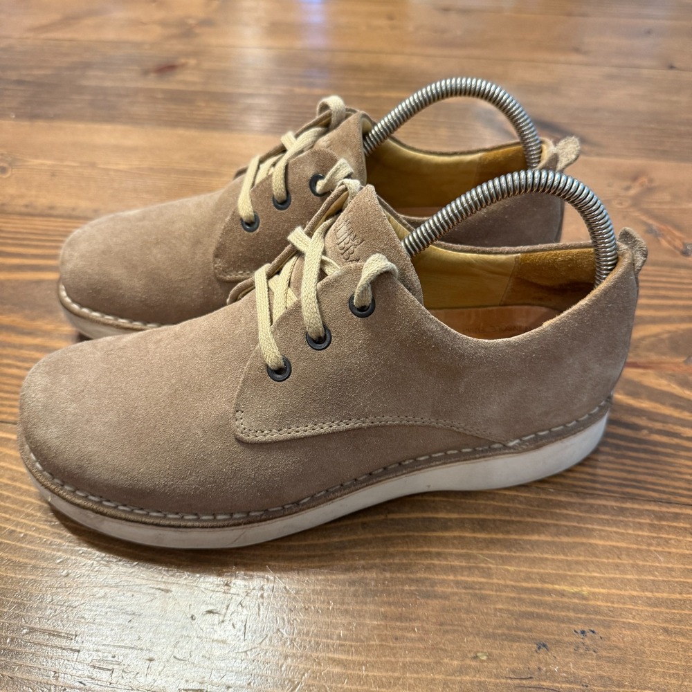 Samuel Hubbard Tan Nubuck ‎ Suede 'Free' Leather Walking Shoes Vibram Sole 7.5